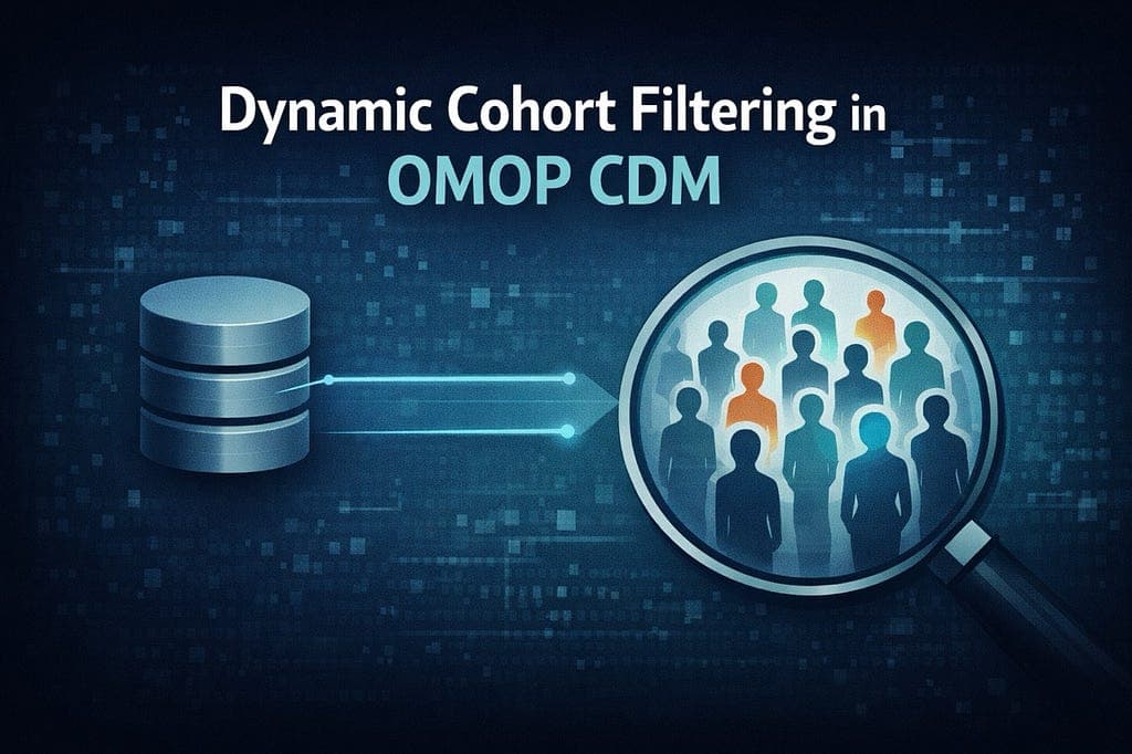 Dynamic Cohort Filtering in OMOP DB with Queries Using Session Parameters